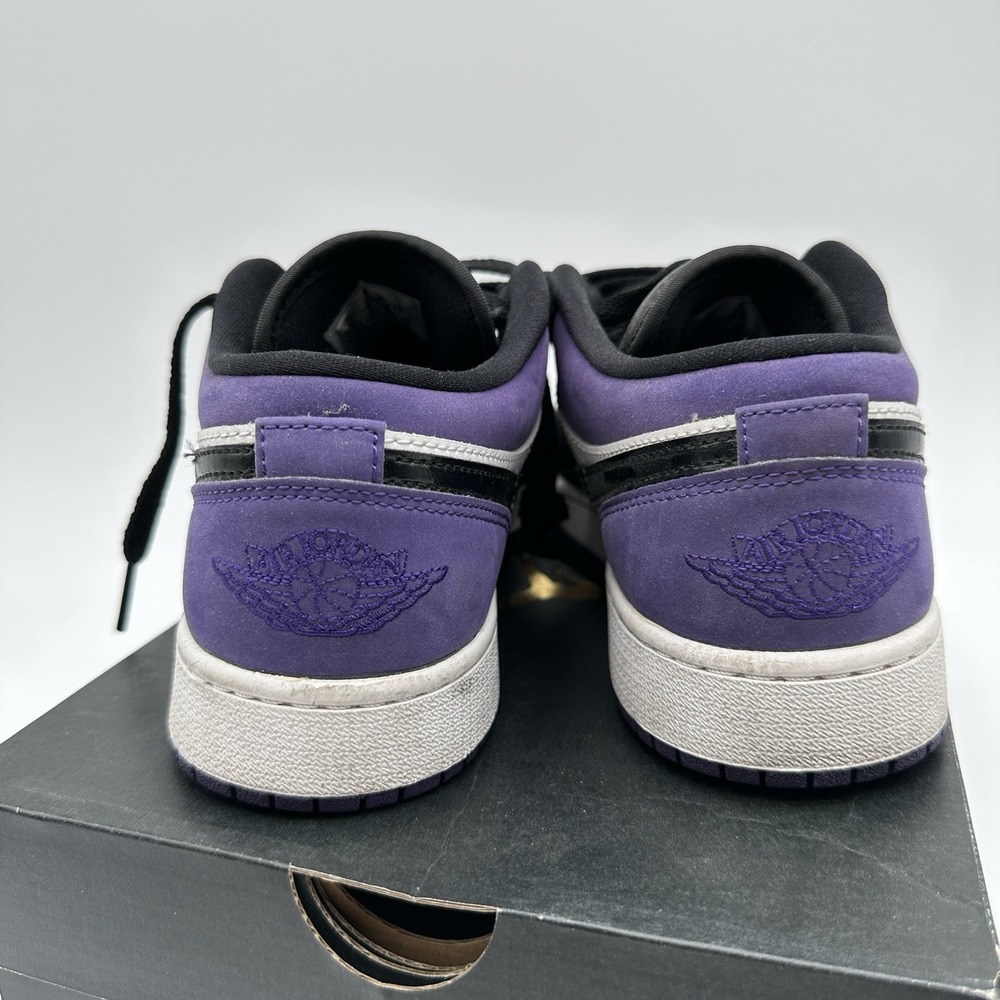 Nike Air Jordan 1 Low GS Court Purple Sneakers Youth 6.5Y Streetwear Hypebeast - Picture 4 of 12